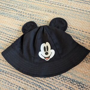 Disney Adult Black Mickey Mouse Ears Bucket Hat